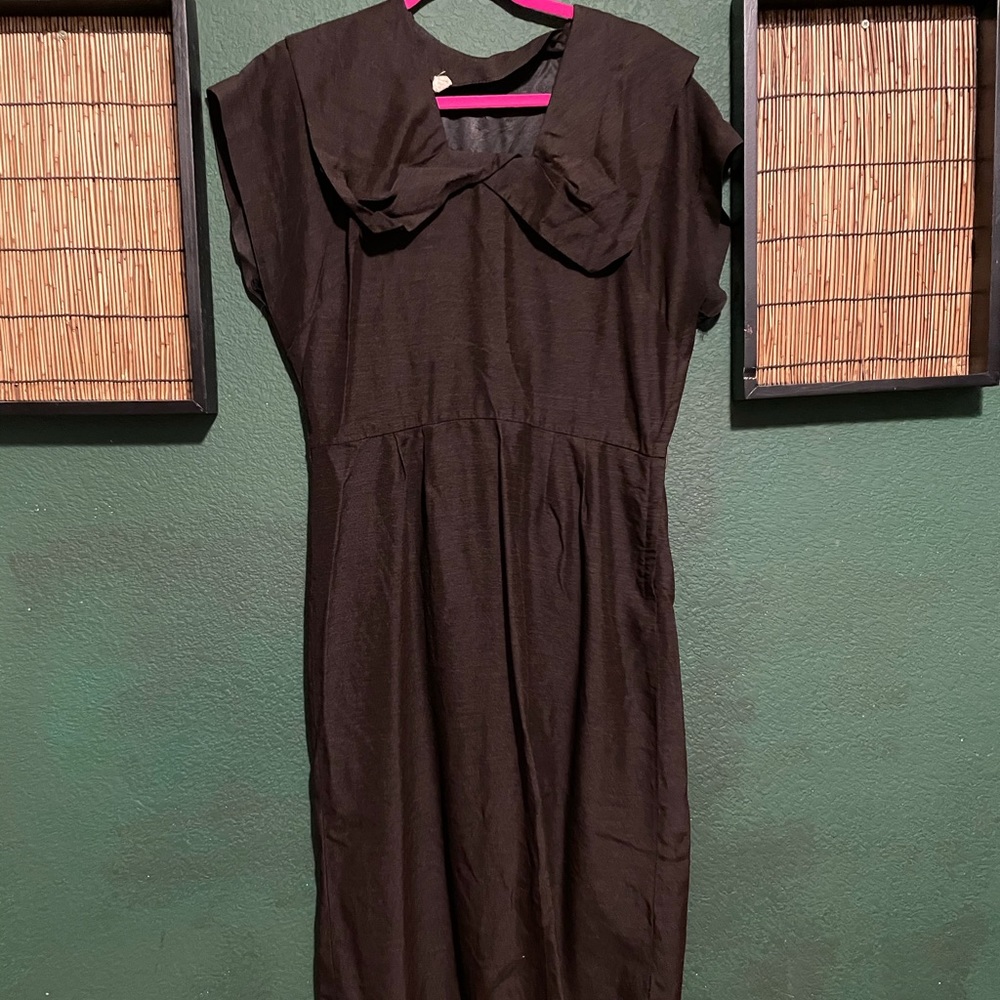 True vintage brown wiggle dress VOLUP